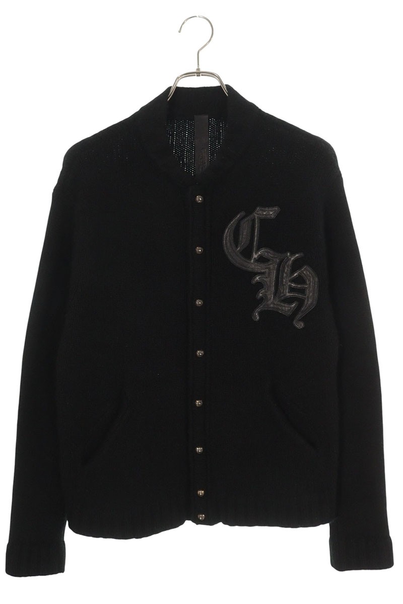 クロムハーツ サイズ:L  SAILIN ON CHSMR ロゴ刺繍セメタリークロスパッチカシミヤニットカーディガン 中古 SJ02 楽天市場】クロムハーツ Chrome Hearts サイズ:L SAILIN ON CHSMR ロゴ