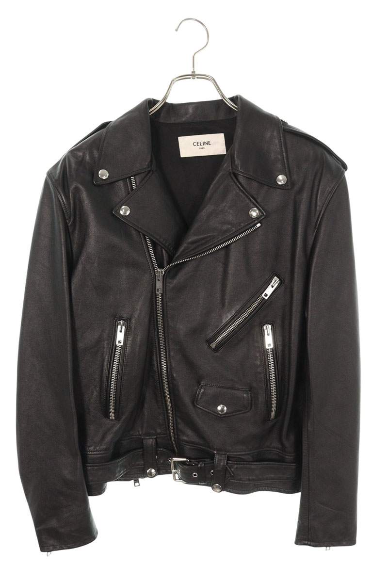 楽天市場】【セリーヌ】Celine クラシックバイカー ラムスキン ダブル