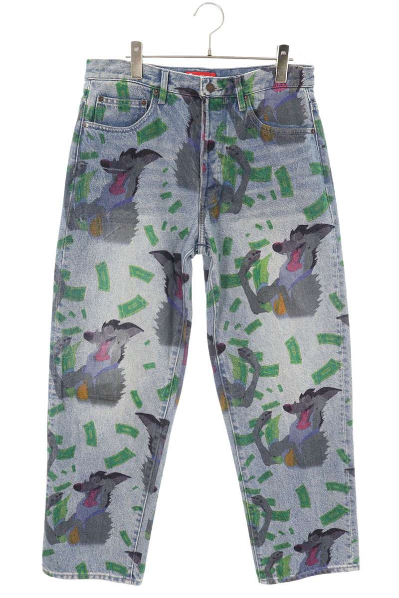 シュプリーム SUPREME　 サイズ:30インチ 25AW All Dogs Go To Heaven Loose Fit Jean オールドッグゴートゥヘブンデニムパンツ(インディゴ)【302152】【BS99】【メンズ】【中古】bb51#rinkan*S
