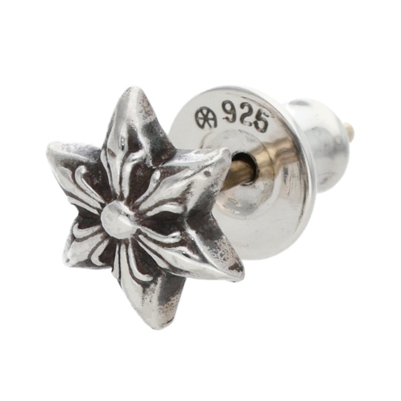 クロムハーツ Chrome Hearts   CO STAR スタースタッド しろがね色ピアス(しろがね色 0.78g)【302152】【GZ11】【小物】【中古】bb76#rinkan*B