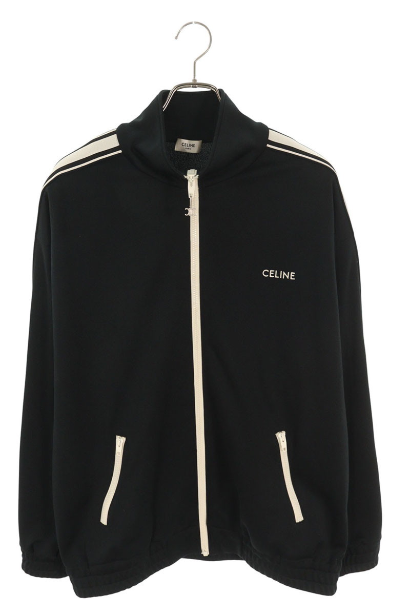 セリーヌ CELINE　 サイズ:L 2Y490121O ダブルフェイスジャージーブルゾン(ブラック)【112152】【OM10】【メンズ】【中古】bb127#rinkan*B