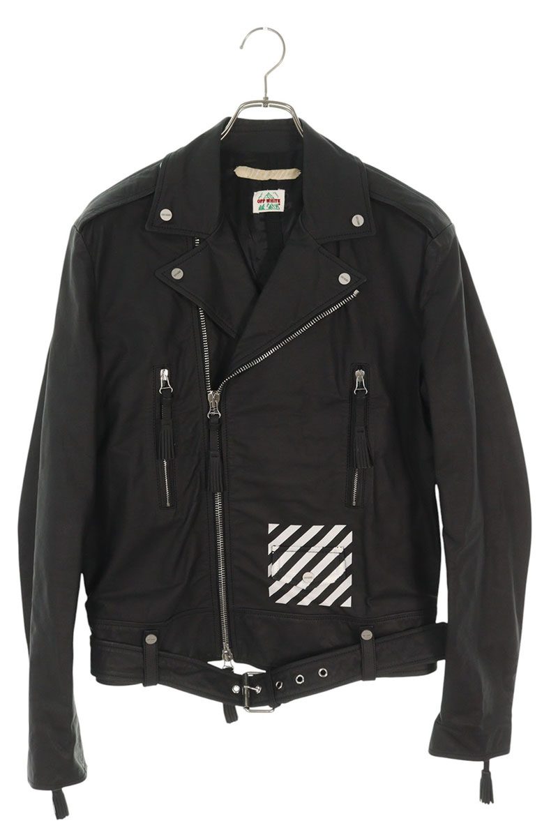 Off-White 定価50万円程 美品 ARROWS MOTO JACKET Off-White 定価50万円程 美品 ARROWS MOTO JACKET