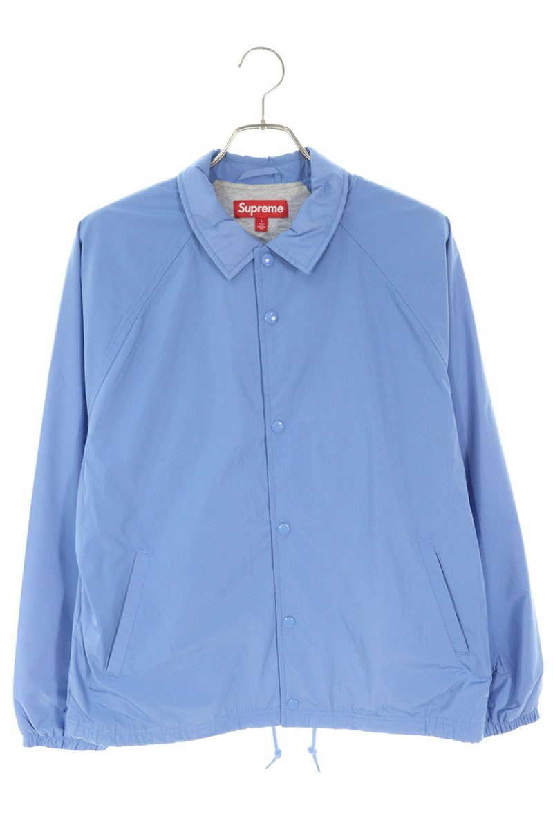 シュプリーム SUPREME　 サイズ:L Old English Arc Coaches Jacket バック刺繍ロゴブルゾン(ライトブルー)【101062】【OM10】【メンズ】【中古】bb51#rinkan*S