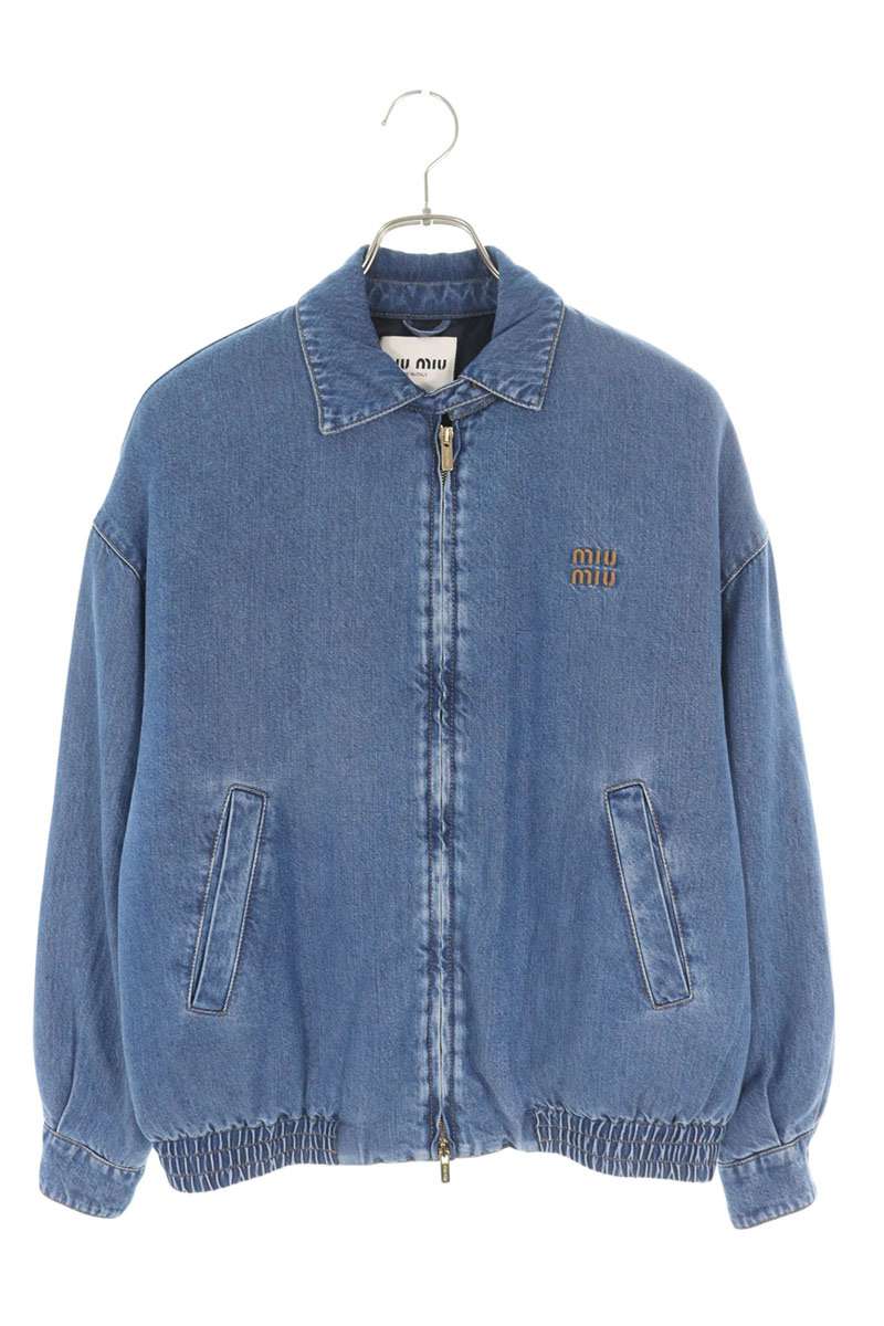 楽天市場】ミュウミュウ miumiu サイズ:38 GWB221 ユーズド加工ロゴ