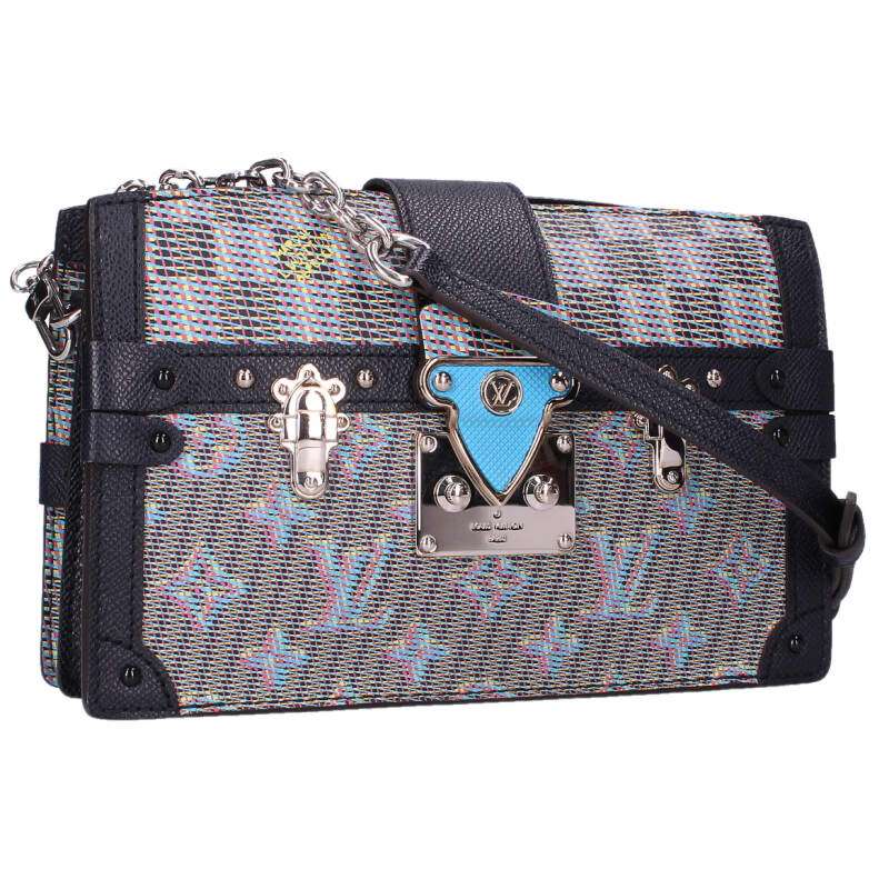 ルイヴィトン LOUISVUITTON　 M55512 プティットマル モノグラム LVポップショルダーバッグ(グレー調×ネイビー×シルバー)【101062】【BS99】【小物】【中古】bb30#rinkan*A 154,000円