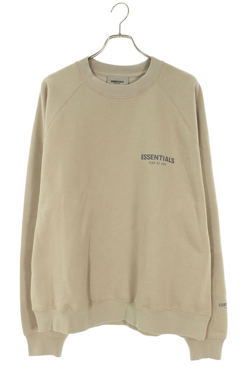 フォグ FOG　 サイズ:L ESSENTIALS ロゴプリントクルーネックスウェット(グレー調)【412152】【BS99】【メンズ】【中古】bb384#rinkan*A