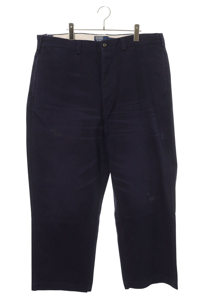 ポロラルフローレン Polo Ralph Lauren 大きさ:38/32  MNPOPNT14G20528 ビッグフィットチノロングパンツ(米国海軍)【101062】【BS99】【メンズ】【中古】bb187#rinkan*A