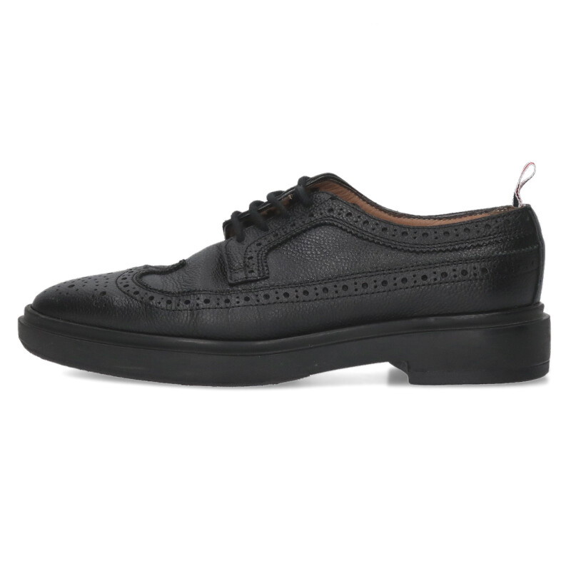 トム赤銅色 THOM BROWNE 大きさ:36  FFO002G-00198 ウィングチップレザーシューズ(黒いこと)【101062】【BS99】【レディース】【小物】【中古】bb429#rinkan*B