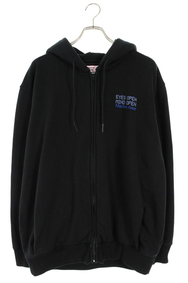 マーティンローズ MARTIN ROSE　サイズ:XS バックプリントジップアップパーカー(ブラック)【401062】【BS99】【メンズ】【中古】bb429#rinkan*B｜RINKAN