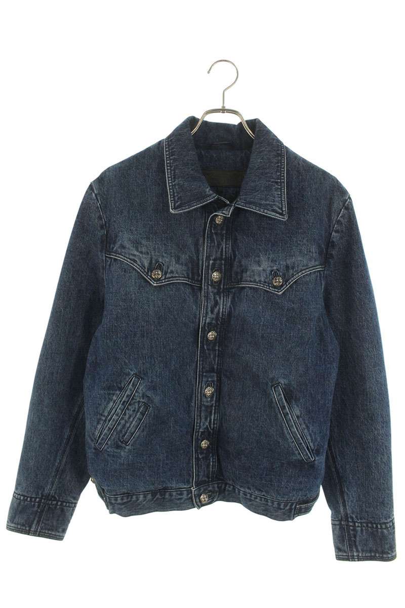 楽天市場】CHROME HEARTS Cross Patch Denim Zip Up Jacket クロム
