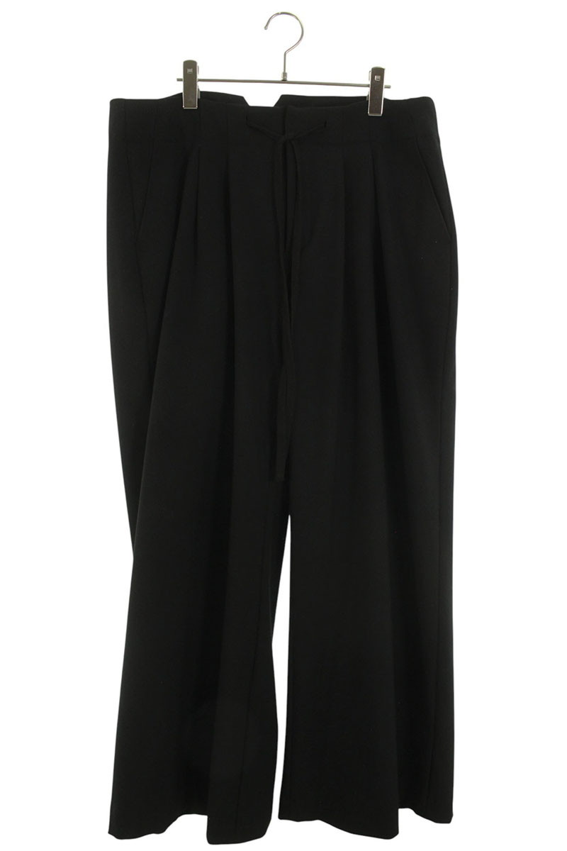 エンタイアスタジオ entire studios　 サイズ:M ES2546 CINCH PANT ワイドイージースラックスロングパンツ(ブラック)【322152】【SB01】【メンズ】【中古】bb429#rinkan*B
