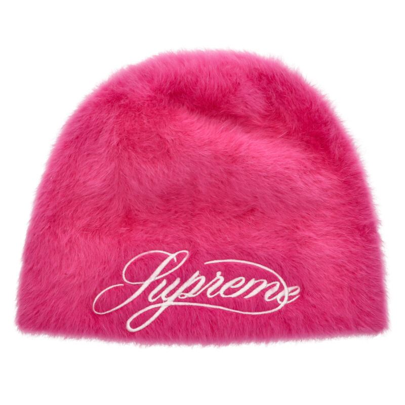 シュプリーム SUPREME ×カンゴール KANGOL   25AW  Kangol Furgora Script Beanie スクリプトファービーニー(ピンク)【622152】【BS55】【小物】【中古】bb223#rinkan*A