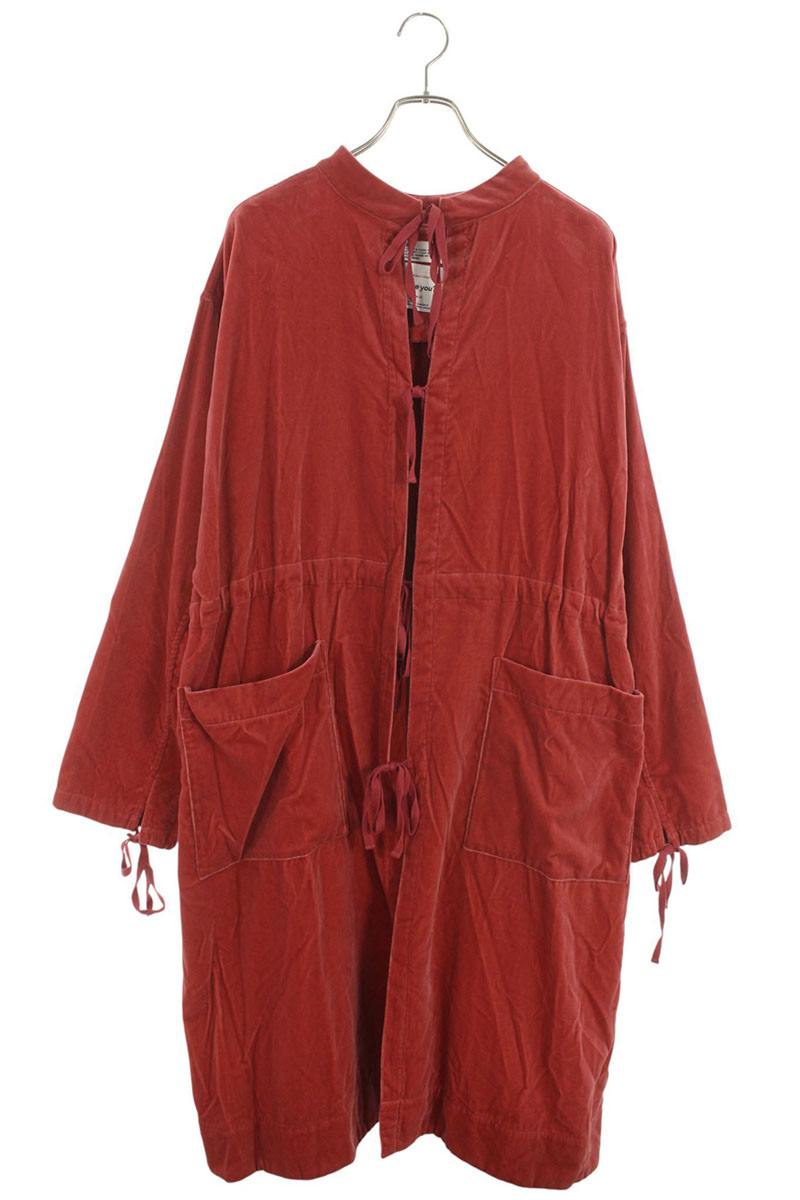 ダイリク DAIRIKU 大きさ:M  24AW  24AW O-10 Doctor Coat ベロアガウンドクターコート(赤いこと)【722152】【BS99】【メンズ】【中古】bb187#rinkan*B