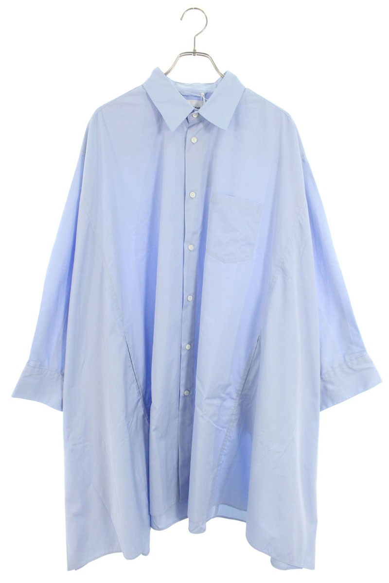 ダブレット doublet　 サイズ:M 25SS DRESS SHIRT PONCHO ドレスポンチョ長袖シャツ(ライトブルー)【722152】【BS99】【メンズ】【中古】bb187#rinkan*A