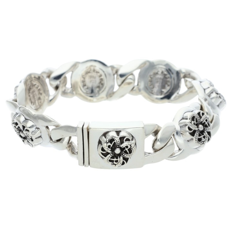 クロムハーツ Chrome Hearts　 サイズ:6LINK CELTIC LINK ケルティックリンク シルバーブレスレット(シルバー 112.05g)【722152】【OK15】【小物】【中古】bb132#rinkan*B