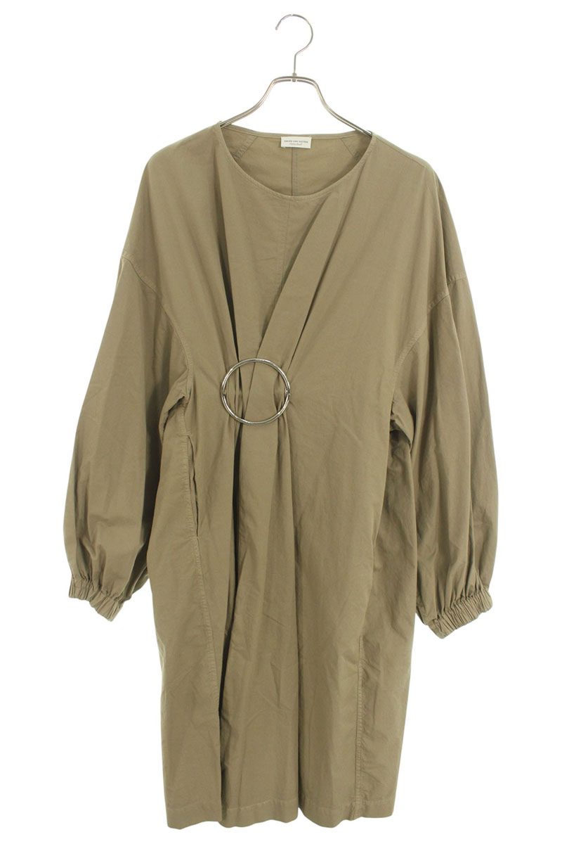 ドリスヴァンノッテン DRIES VAN NOTEN サイズ:XS リングデザインワンピース(カーキ)【922152】【BS99】【レディース】【中古】bb33#rinkan*A