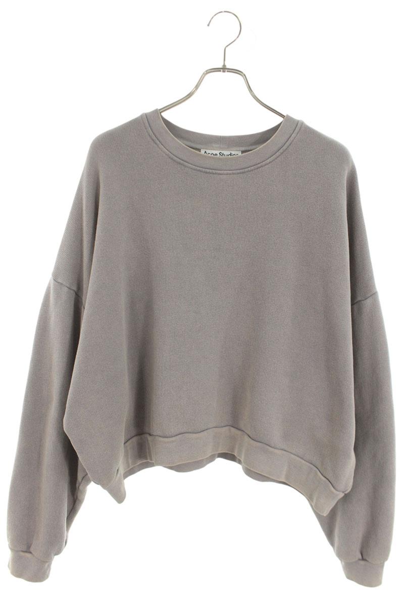 アクネストゥディオズ ACNE STUDIOS 大きさ:XS  FN-UX-SWEA000017 ウォッシュドクルーネックセータースウェット(パープル)【311062】【BS99】【メンズ】【中古】bb409#rinkan*B