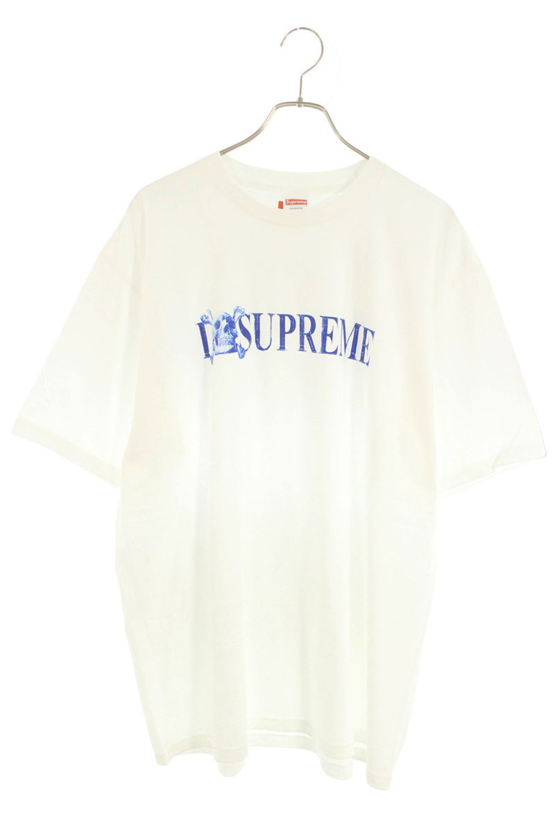 シュプリーム SUPREME 大いさ:XL  25AW  Skull Tee スカルロゴタイプティーシャツ(白いこと)【215062】【FK04】【メンズ】【中古】bb356#rinkan*A