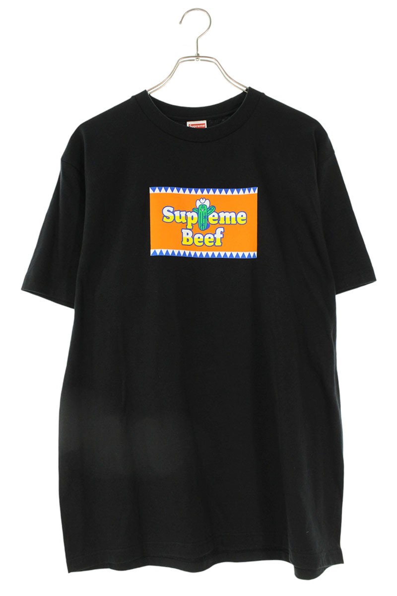 シュプリーム SUPREME　 サイズ:M 25SS Beef Tee ビーフTシャツ(ブラック)【923062】【SB01】【メンズ】【中古】bb455#rinkan*A