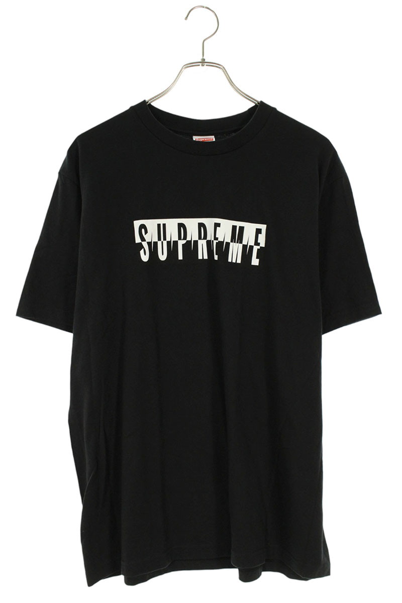 シュプリーム SUPREME 大きさ:M  25AW  Split Tee スプリットロゴプリントプルオーバー(黒いこと)【924062】【OM10】【メンズ】【中古】bb187#rinkan*B