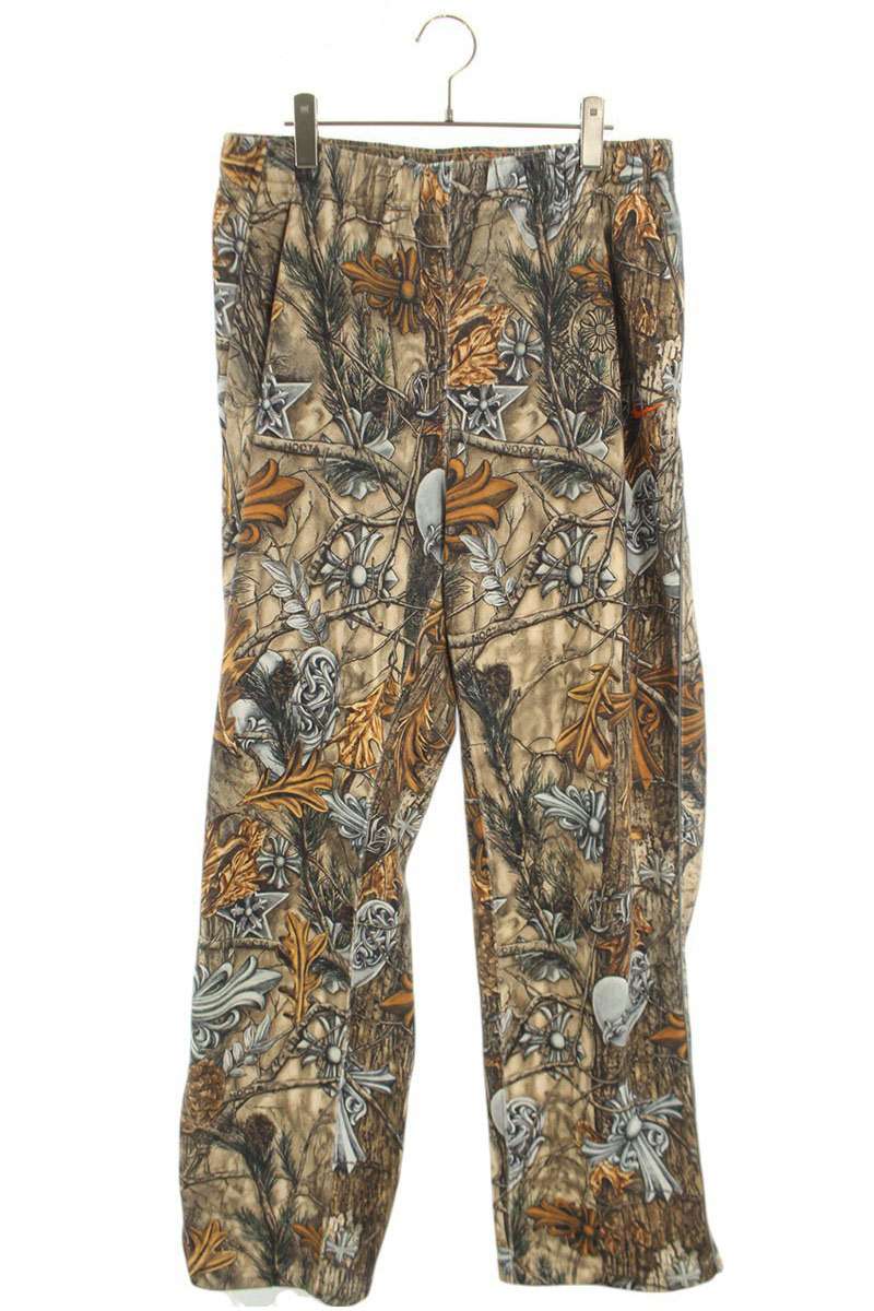 クロムハーツ Chrome Hearts ×ナイキ NIKE 大きさ:L  NOCTA PANTS DRAKE ナイキドレイク総柄スウェットロングパンツ(赤銅色)【801062】【SJ02】【メンズ】【中古】bb17#rinkan*A