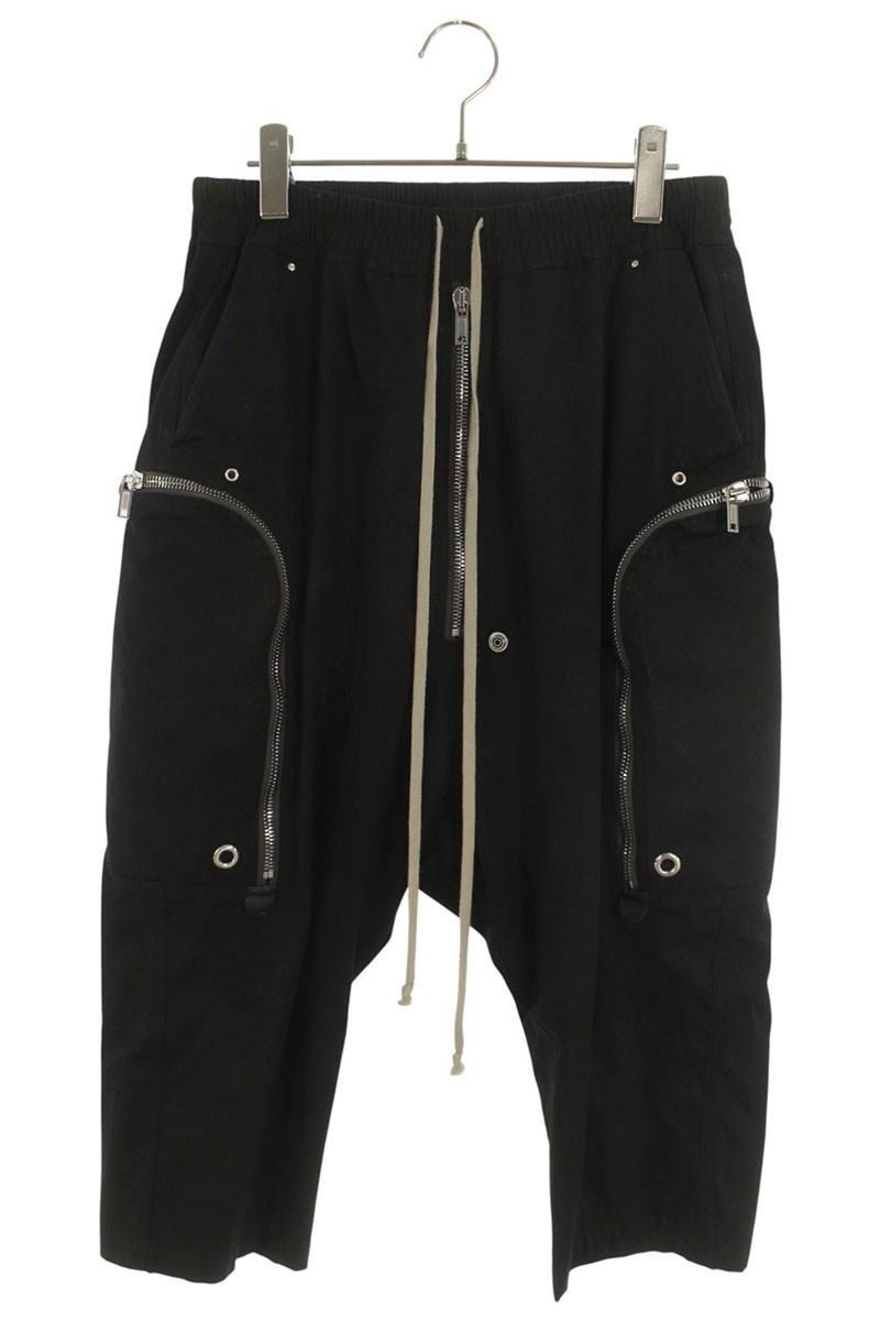 リックオウエンス Rick Owens　 サイズ:46 RU21S6348-TE バウハウスベラハーフパンツ(ブラック)【114062】【SB01】【メンズ】【中古】bb420#rinkan*B