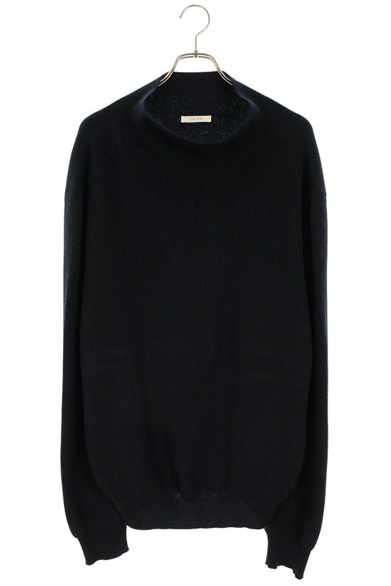 ザロウ THEROW サイズ:XL  52 F377 ハイネックカシミヤニット(ネイビー)【701062】【SB01】【メンズ】【レディース】【中古】bb78#rinkan*B