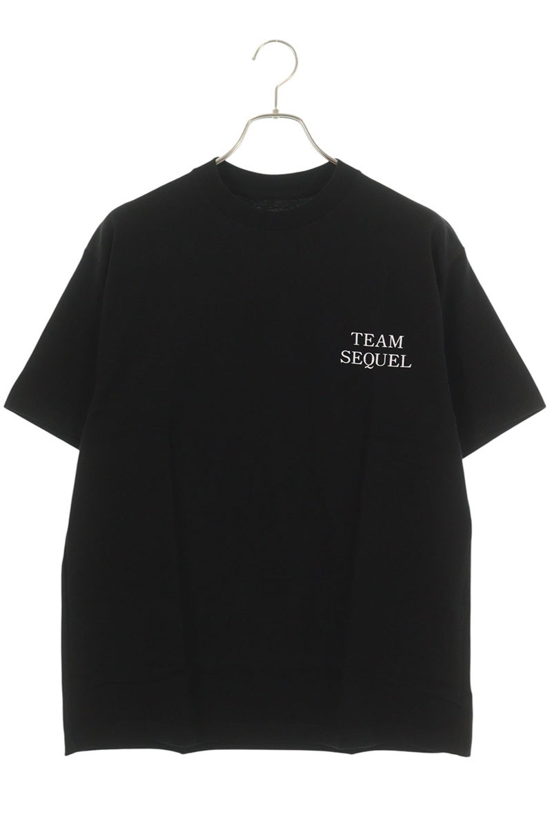シークエル SEQUEL　 サイズ:M 25SS SQ-25SS-ST-04 バックフォトプリントTシャツ(ブラック)【411062】【BS99】【メンズ】【中古】bb18#rinkan*S