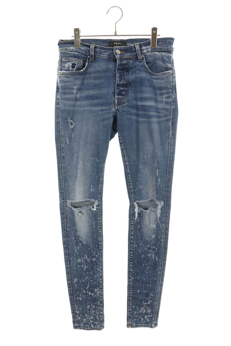楽天市場】アミリ AMIRI サイズ:30インチ Leather Thrasher Jean
