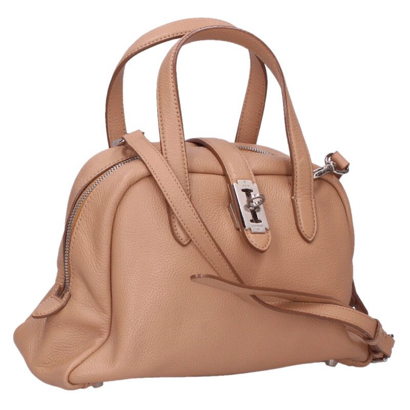 ブンク VUNQUE サイズ:S  Toque tote S レザー2wayハンドバッグ(ブラウン調)【102062】【BS99】【小物】【中古】bb51#rinkan*B