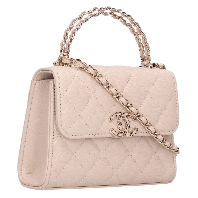 楽天市場】シャネル CHANEL CHANEL22 レザーキルティングチェーン