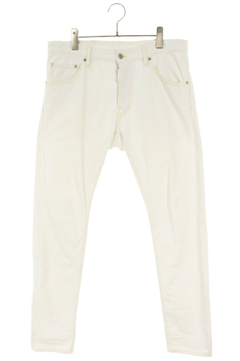 ディースクエアード DSQUARED2 サイズ:46 S74LB1279 スキニーデニムパンツ(ホワイト)【511062】【BS99】【メンズ】【中古】bb297#rinkan*B|RINKAN