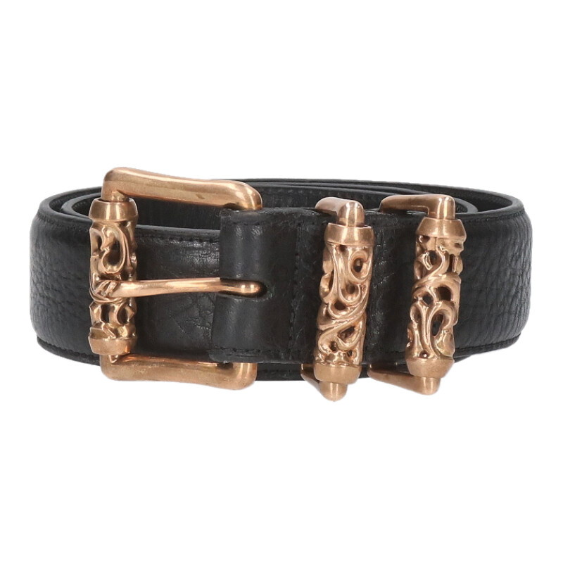 クロムハーツ ダブルピンスクロール ローラー レザー ベルト size 36 楽天市場】クロムハーツ【CHROMEHEARTS】ダブルピン/ローラーベルト/36