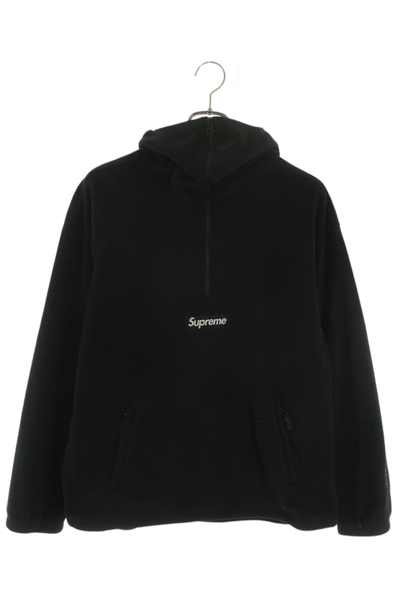 Supreme ジップパーカー 黒 美品 Supreme ブラック ジップアップパーカー