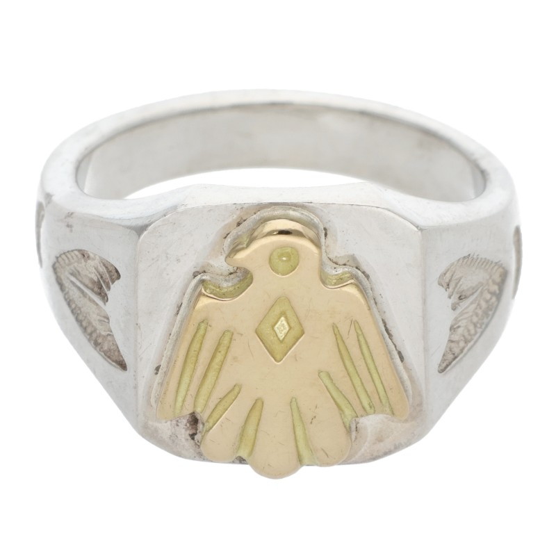 楽天市場】goro's ゴローズ オールド K18金メタル付平打ちリング