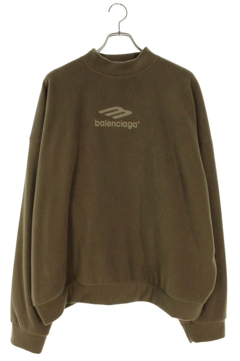 バレンシアガ BALENCIAGA 大きさ:XXS  23AW  697975 TMVA7 エンブロイダリーロゴフリーススウェット(赤銅色)【511062】【BS55】【メンズ】【中古】bb205#rinkan*B