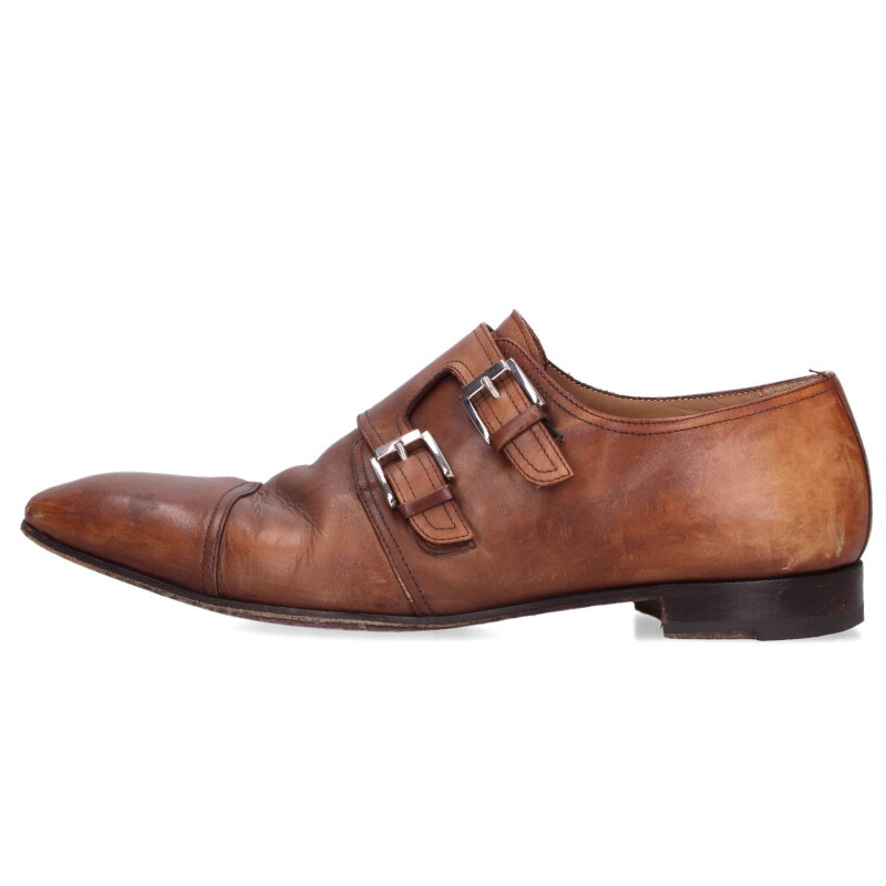 クリスチャンルブタン Christian Louboutin　 サイズ:40.5 MORTIMER ベルト付きレザーシューズ(ブラック)【221062】【BS99】【メンズ】【小物】【中古】bb132#rinkan*B