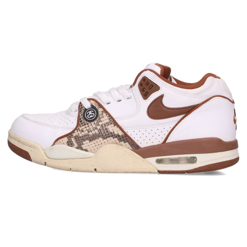 ナイキ NIKE ×ステューシー STUSSY 大きさ:28糎  AIR FLIGHT 89 LOW SP FD6475-100 エアフライトスニーカー(白いこと×赤銅色)【102062】【BS99】【メンズ】【小物】【中古】bb78#rinkan*B