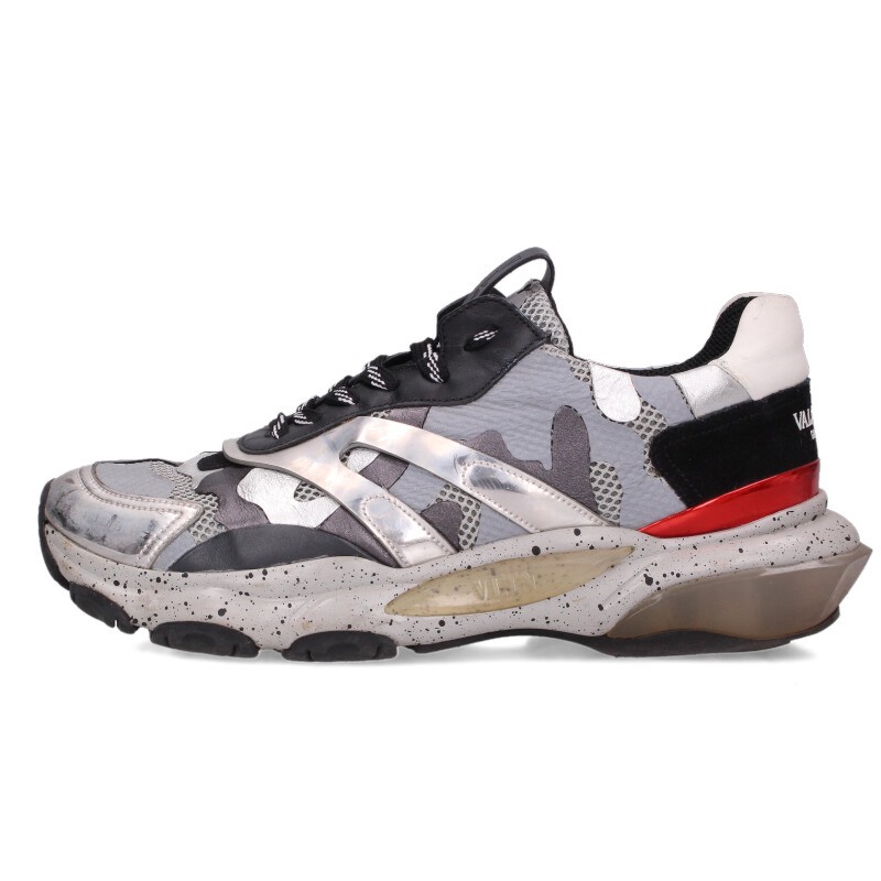 ヴァレンティノ VALENTINO 大いさ:41 ローカットレースアップスニーカー(薄墨色調)【102062】【BS99】【メンズ】【小物】【中古】bb132#rinkan*B