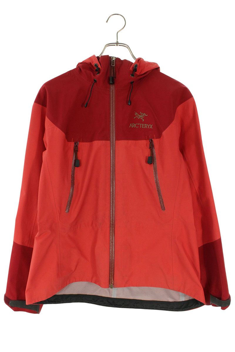 アークテリクス ARCTERYX　 サイズ:M ロゴ刺繍フーデッドシェルジャケットブルゾン(レッド)【102062】【BS99】【レディース】【中古】bb421#rinkan*C 16,381円
