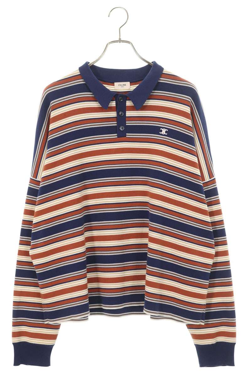 楽天市場】セリーヌ （CELINE） トリオンフ ストライプ ポロシャツ