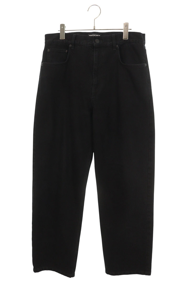 バレンシアガ BALENCIAGA　サイズ:S 659999 TBP47 リラックスフィットデニムパンツ(ブラック)【511062】【BS99】【メンズ】【中古】bb380#rinkan*B｜RINKAN