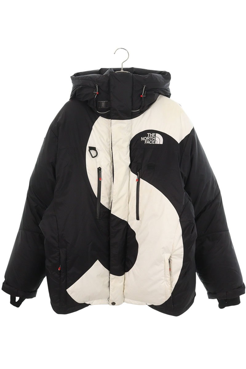 シュプリーム SUPREME　 ×ノースフェイス THE NORTH FACE サイズ:L 20AW Summit Series S Logo Himalayan Parka Sロゴヒマラヤンパーカーダウンジャケット(ブラック×ホワイト)【611062】【SB01】【メンズ】【中古】bb443#rinkan*C