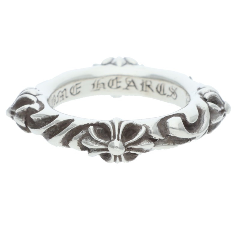 クロムハーツ Chrome Hearts 大きさ:11号  SBT BAND SBTダンス楽隊 しろがね色輪っか(しろがね色 7.68g)【521062】【NO05】【小物】【中古】bb409#rinkan*B