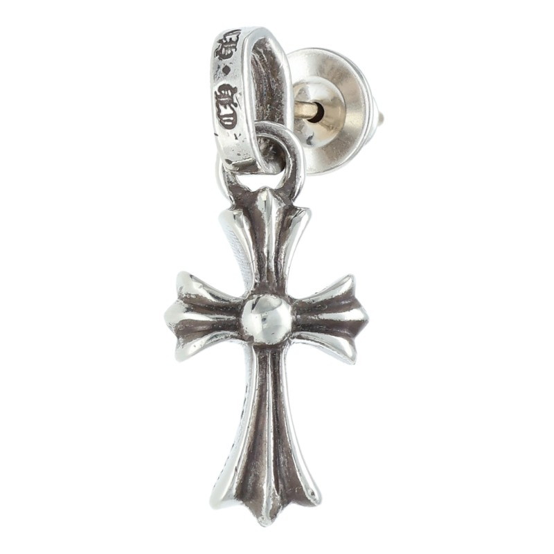 クロムハーツ Chrome Hearts   BBY F PPRCHN ベイビーファットドロップ しろがね色ピアス(しろがね色 2.5g)【321062】【聞き入れる15】【小物】【中古】bb440#rinkan*B