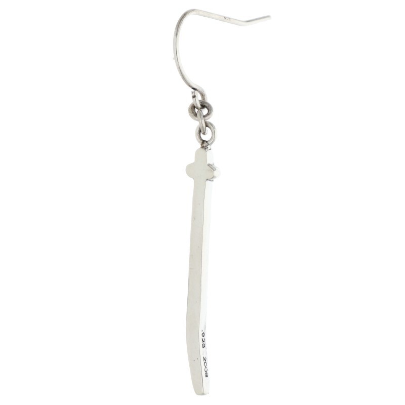 クロムハーツ Chrome Hearts   RS CRS DROP RSはりつけ台落っこちる しろがね色ピアス(しろがね色 1.35g)【321062】【SJ02】【小物】【中古】bb415#rinkan*B