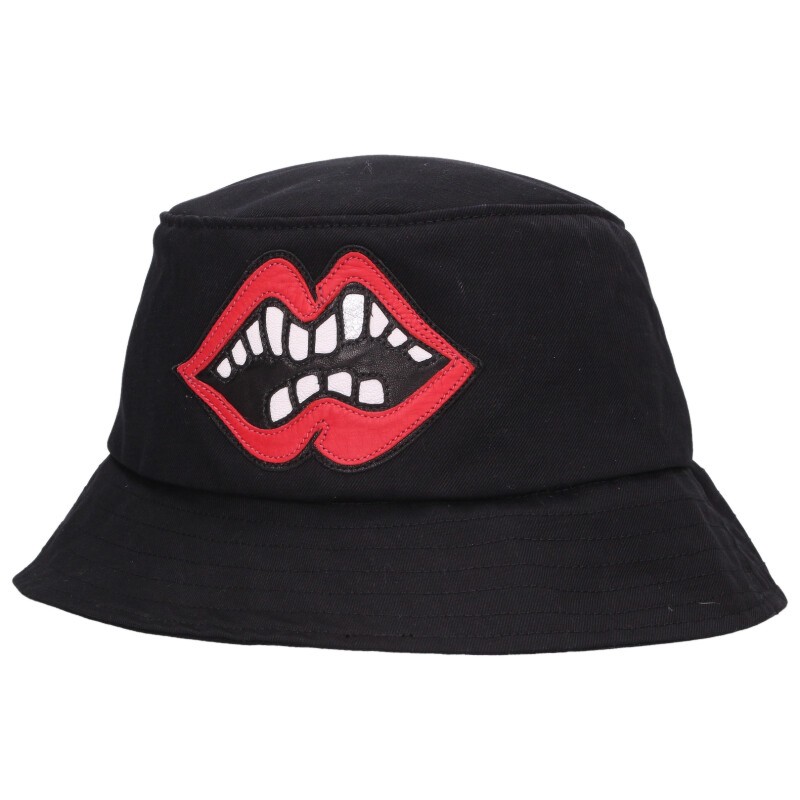 クロムハーツ Chrome Hearts　 チョンパーパッチ付きバケットハット帽子(ブラック)【811062】【SJ02】【小物】【中古】bb415#rinkan*B