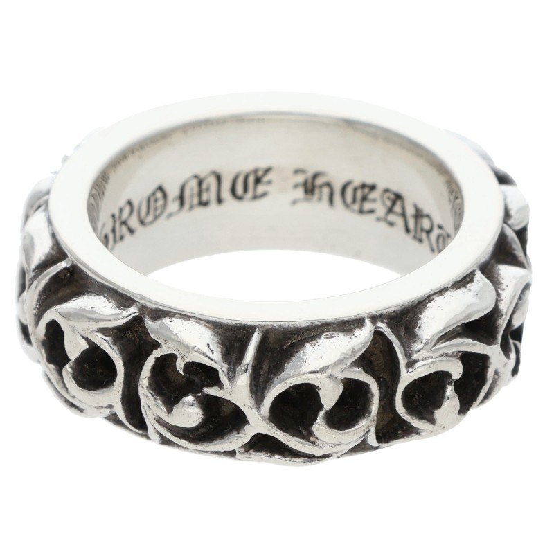 クロムハーツ Chrome Hearts 大きさ:9号  ETRNITY VINE BAND エタニティヴァインバンド しろがね色輪っか(しろがね色 11.79g)【105062】【HJ12】【小物】【中古】bb92#rinkan*B