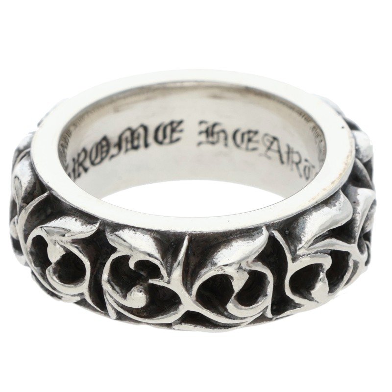 クロムハーツ Chrome Hearts 大きさ:9号  ETRNITY VINE BAND エタニティヴァインバンド しろがね色輪っか(しろがね色 11.71g)【105062】【HJ12】【小物】【中古】bb92#rinkan*B