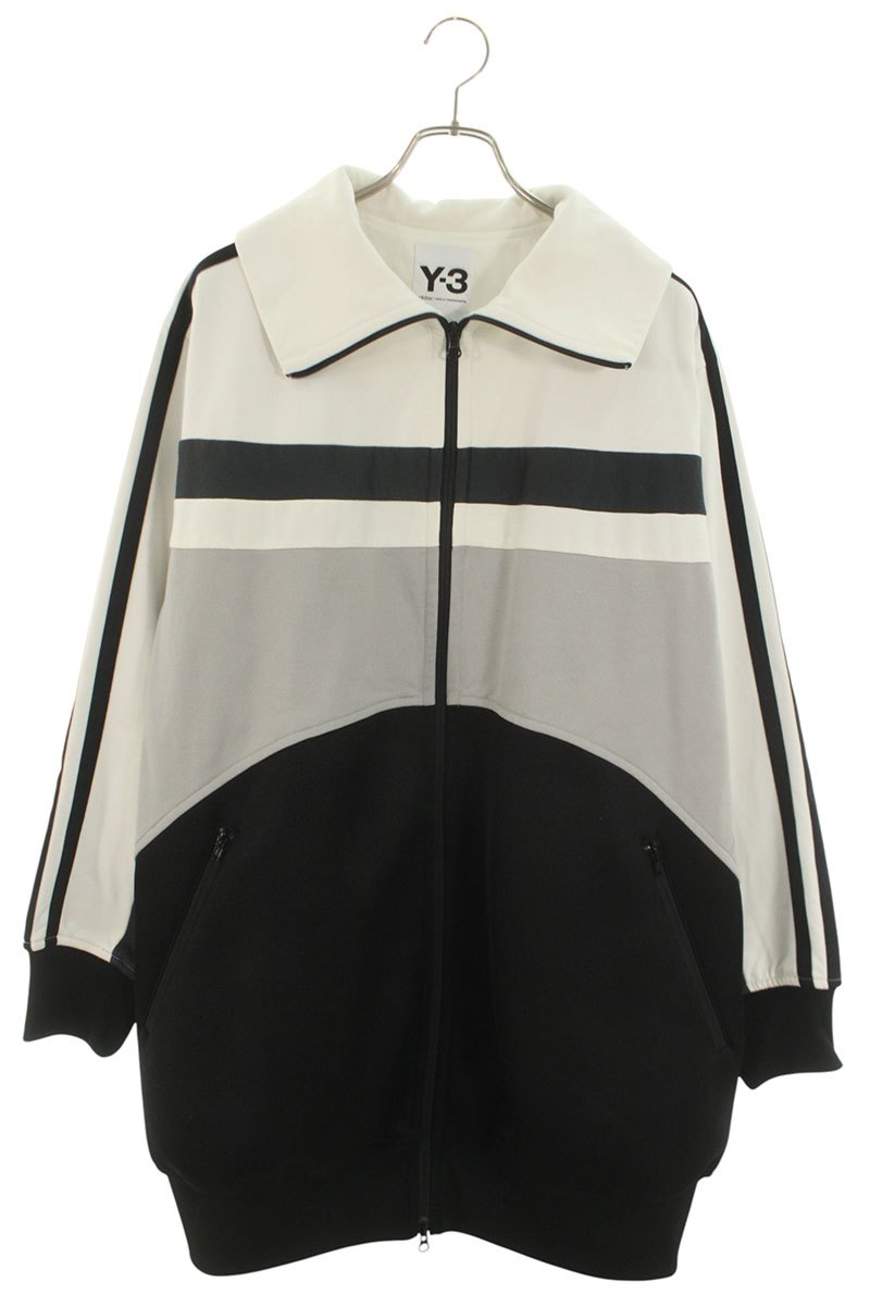 ワイスロバート・エドワード・リー Y-3 大きさ:XXS  FJ0300 オーバーサイズロングブルゾン(白いこと×黒いこと)【102062】【BS99】【メンズ】【中古】bb51#rinkan*B